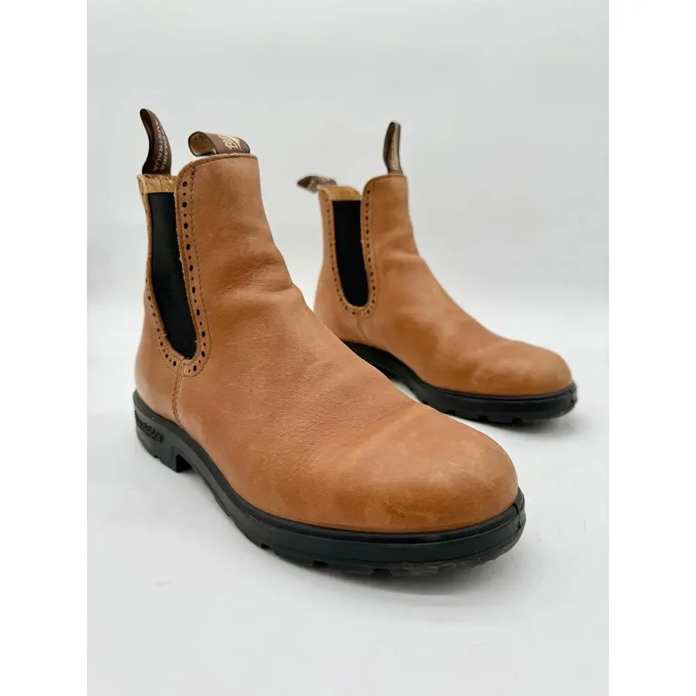Blundstone Camel Brown Leather High Top 2215 Chelsea Boots Women’s Size 10.5
